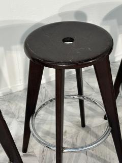  Jean Prouv Re Editions Set of 4 Tabouret Haut Jean Prouv Bar Stool Vitra Dark Oak - 3572905