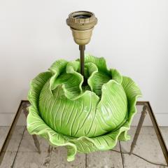  Jean Roger Jean Roger Life Size Ceramic Lettuce Lamp Paris 1950s - 3032124