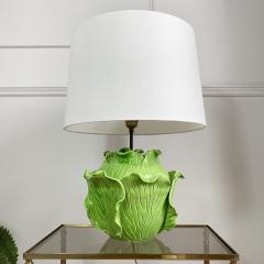  Jean Roger Jean Roger Life Size Ceramic Lettuce Lamp Paris 1950s - 3032129