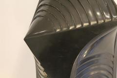 Jef Goris 1970s Black Sculpture In Dark Black Mazy Marble Signed By Jef Goris - 1714668