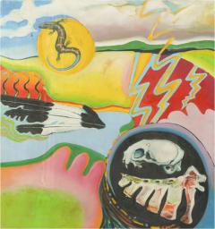  Jeffrey Schuerholz Original Jeffrey Schuerholz Modern Expressionist Oil Painting Mexico 1973 - 3208571