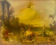  Jennens Bettridge Antique Jennens Bettridge Venetian Oil Painting W Water Fountain - 4110076