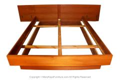  Jesper International Jesper Danish Modern Teak Queen Platform Bed with Floating Nightstands - 2981372