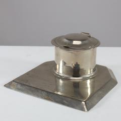  Jesson Birkett Co Jesson Birkett Co a Silver Plated Inkwell Stamped with a Monogram - 4188224