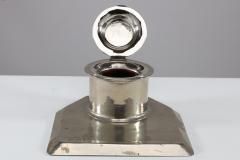  Jesson Birkett Co Jesson Birkett Co a Silver Plated Inkwell Stamped with a Monogram - 4188228