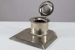  Jesson Birkett Co Jesson Birkett Co a Silver Plated Inkwell Stamped with a Monogram - 4188229