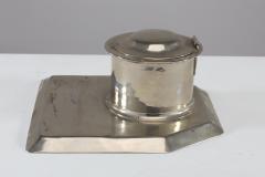  Jesson Birkett Co Jesson Birkett Co a Silver Plated Inkwell Stamped with a Monogram - 4188230