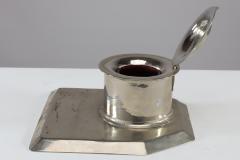  Jesson Birkett Co Jesson Birkett Co a Silver Plated Inkwell Stamped with a Monogram - 4188231