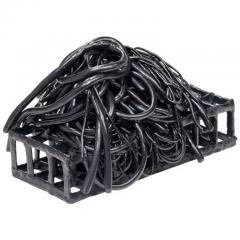  Joanna Poag Joanna Poag Binding Time Black Grid with Coils Ceramic Sculpture 2019 - 3539347