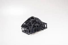  Joanna Poag Joanna Poag Binding Time Black Grid with Coils Ceramic Sculpture 2019 - 3539348