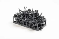  Joanna Poag Joanna Poag Binding Time Black Grid with Stars Ceramic Sculpture 2020 - 3539437