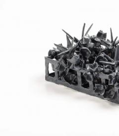  Joanna Poag Joanna Poag Binding Time Black Grid with Stars Ceramic Sculpture 2020 - 3539438