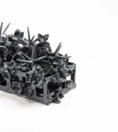  Joanna Poag Joanna Poag Binding Time Black Grid with Stars Ceramic Sculpture 2020 - 3539439