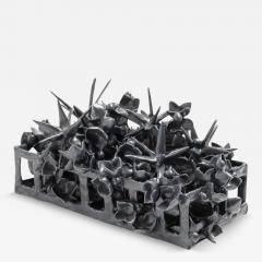  Joanna Poag Joanna Poag Binding Time Black Grid with Stars Ceramic Sculpture 2020 - 3542229
