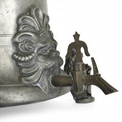  Johann Chritstoph Norman Antique German engraved pewter beer jug - 4143229