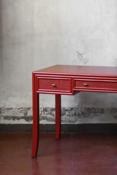  John Elinor McGuire China red lacquered desk Elinor and John McGuire for Lyda Levi - 3575177