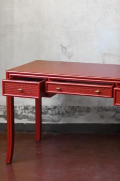  John Elinor McGuire China red lacquered desk Elinor and John McGuire for Lyda Levi - 3575209