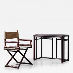  John Elinor McGuire Elinor and John McGuire set for Lyda Levi desk with bamboo director s chair - 3631723