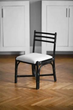  John Elinor McGuire Mc Guire table set with 12 Mc Guire 70s chairs - 3441779