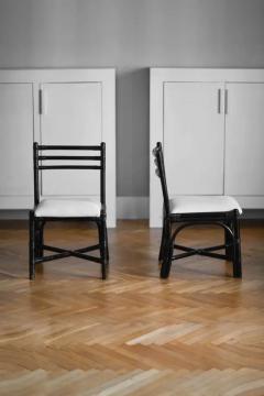  John Elinor McGuire Mc Guire table set with 12 Mc Guire 70s chairs - 3441786
