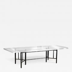  John Elinor McGuire Mc Guire table set with 12 Mc Guire 70s chairs - 3446826