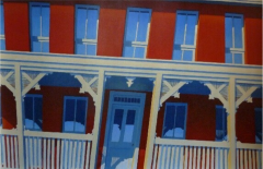  John Grazier Red Facade Blue Door ca 2000 - 2995234