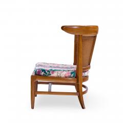  John Lubberts Lambert Mulder John Lubberts Lambert Mulder for Tomlinson Cane Walnut Slipper Chairs Pair - 4496978