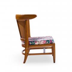  John Lubberts Lambert Mulder John Lubberts Lambert Mulder for Tomlinson Cane Walnut Slipper Chairs Pair - 4496983