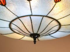  John Morgan Sons Chandelier With Tulip Motif - 4579250