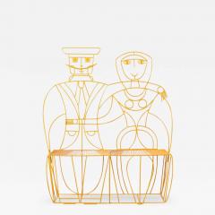  John Risley Monsieur John Risley Monsieur Mademoiselle Patio Bench Sculpture 1960s - 3139525