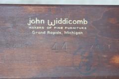  John Widdicomb Co Widdicomb Furniture Co 1950s John Widdicomb Cherry wood And Brass Oval Dining Table - 3118110