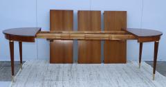  John Widdicomb Co Widdicomb Furniture Co 1950s John Widdicomb Cherry wood And Brass Oval Dining Table - 3118115