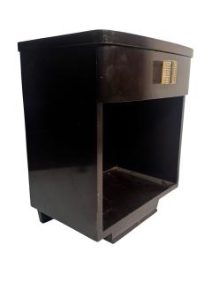  John Widdicomb Co Widdicomb Furniture Co ART DECO NIGHTSTAND WITH LUCITE BRASS HANDLE BY WIDDICOMB - 4737606