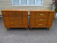  John Widdicomb Co Widdicomb Furniture Co Handsome Pair Asian Style John Widdicomb Bachelors Chests Mid Century Modern - 2707604