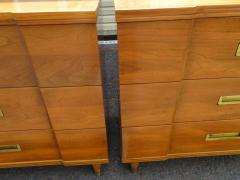  John Widdicomb Co Widdicomb Furniture Co Handsome Pair Asian Style John Widdicomb Bachelors Chests Mid Century Modern - 2707610