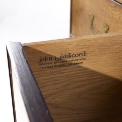  John Widdicomb Co Widdicomb Furniture Co John Widdicomb Campaign Mid Century Burlwood and Brass Highboy Dresser - 4034834