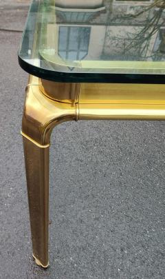  John Widdicomb Co Widdicomb Furniture Co John Widdicomb Large Glass and Antique Brass Dining Table Mid Century Modern - 2863653