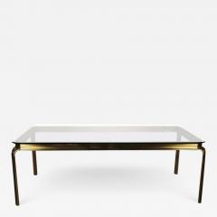  John Widdicomb Co Widdicomb Furniture Co John Widdicomb Large Glass and Antique Brass Dining Table Mid Century Modern - 2868115