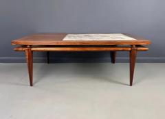  John Widdicomb Co Widdicomb Furniture Co John Widdicomb Marble and Walnut Coffee Table Robsjohn Gibbings Style - 3605315