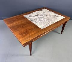  John Widdicomb Co Widdicomb Furniture Co John Widdicomb Marble and Walnut Coffee Table Robsjohn Gibbings Style - 3605320