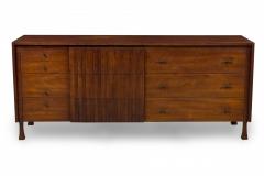  John Widdicomb Co Widdicomb Furniture Co John Widdicomb Mid Century American Modern Walnut and Bronze Dresser - 4273764