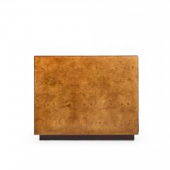  John Widdicomb Co Widdicomb Furniture Co John Widdicomb Mid Century Burlwood and Brass Campaign Executive Desk - 4515246