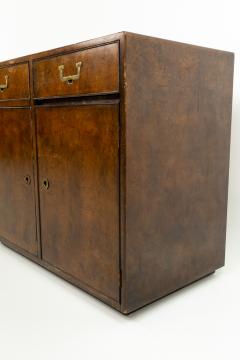  John Widdicomb Co Widdicomb Furniture Co John Widdicomb Mid Century Campaign Style 3 Piece Burlwood Dresser Vanity Set - 4179206