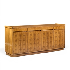  John Widdicomb Co Widdicomb Furniture Co John Widdicomb Mid Century Walnut Clover Credenza - 4691577