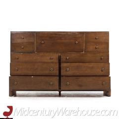  John Widdicomb Co Widdicomb Furniture Co John Widdicomb Mid Century Walnut Double Dresser Secretary Desk - 3689716