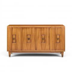  John Widdicomb Co Widdicomb Furniture Co John Widdicomb Mid Century Walnut and Brass Credenza with Hutch - 4652565