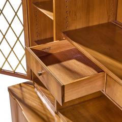  John Widdicomb Co Widdicomb Furniture Co John Widdicomb Mid Century Walnut and Brass Credenza with Hutch - 4652571