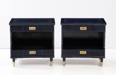  John Widdicomb Co Widdicomb Furniture Co John Widdicomb Midnight Blue Stained Nightstands - 2741505