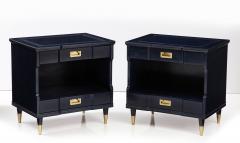  John Widdicomb Co Widdicomb Furniture Co John Widdicomb Midnight Blue Stained Nightstands - 2741508