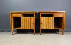  John Widdicomb Co Widdicomb Furniture Co John Widdicomb Pair of Mahogany Petite Night Stands Mid Century - 2618338